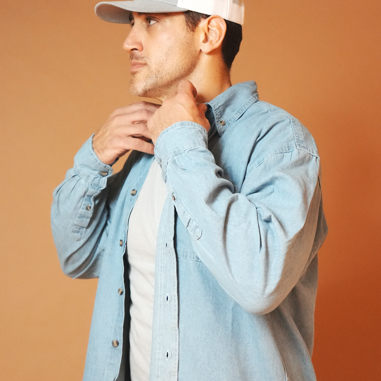 Denim Long Sleeve Shirt