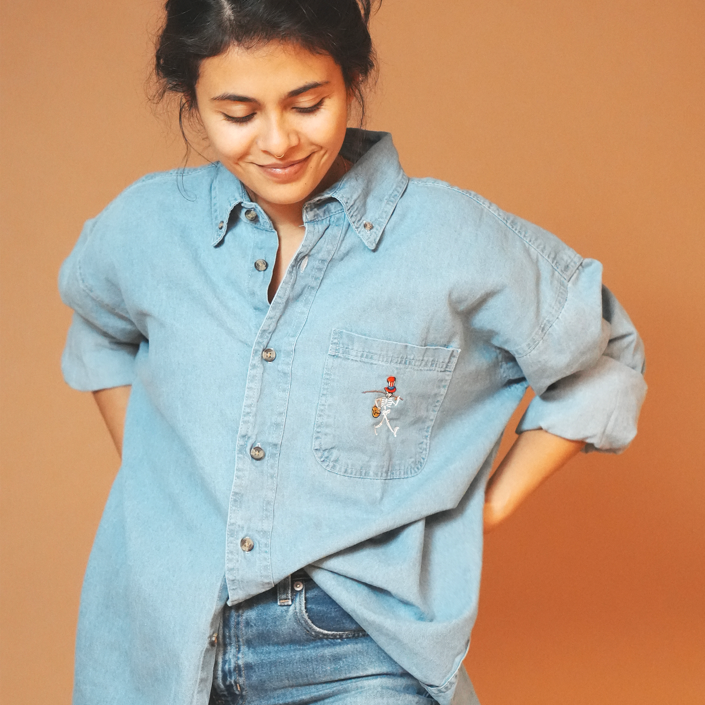 Denim Long Sleeve Shirt